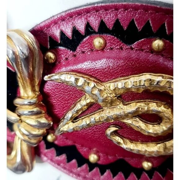 Vintage Christian Lacroix Belt, Designer Belt, Statement Belt, Made in France - Picture 10 of 10